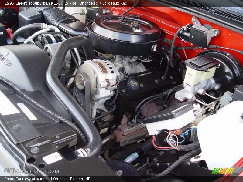 Bright Red / Bordeaux Red 1995 Chevrolet Suburban K1500 LS 4x4