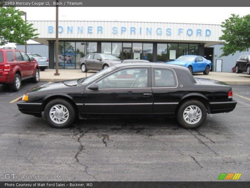 Black / Titanium 1989 Mercury Cougar LS