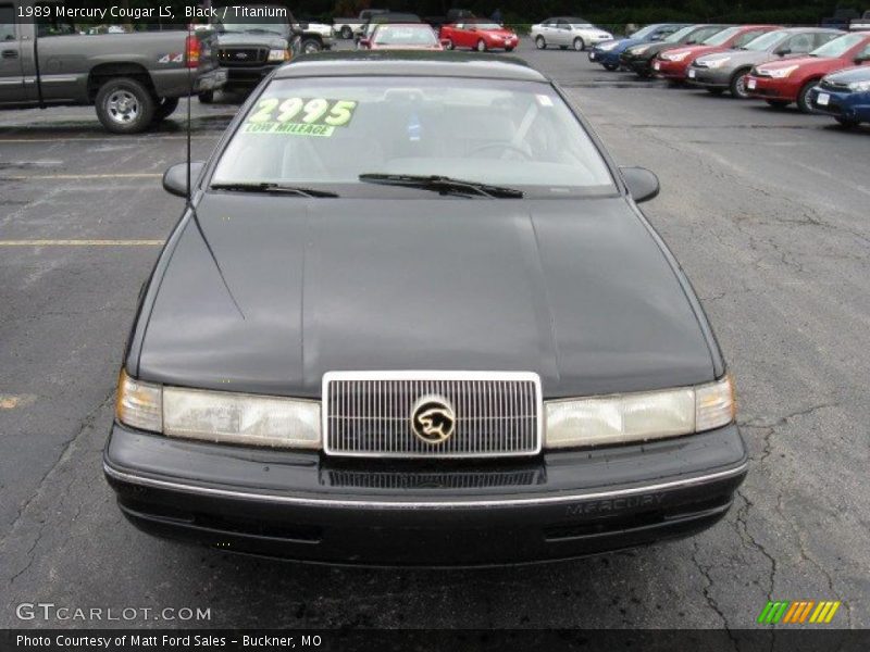 Black / Titanium 1989 Mercury Cougar LS