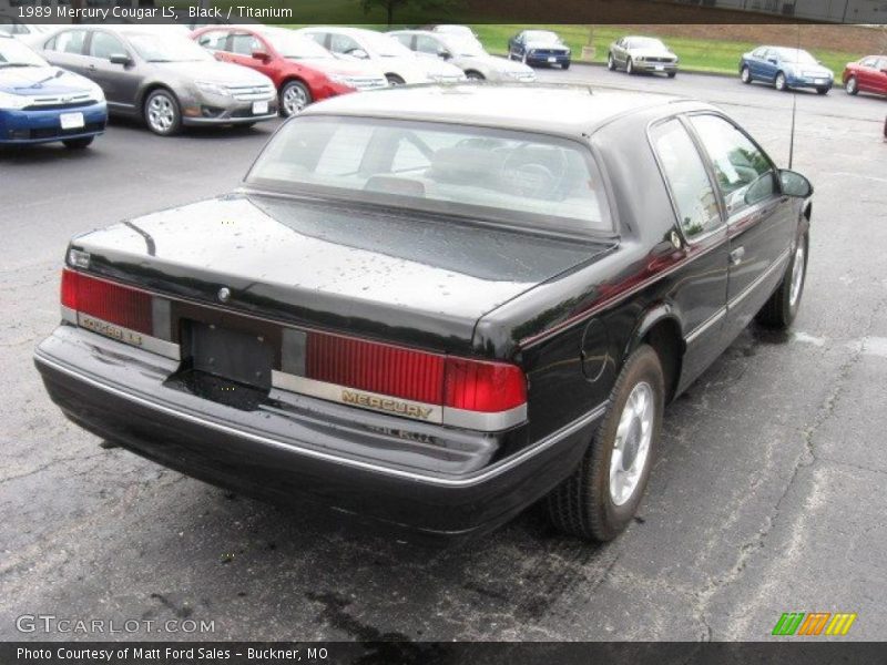 Black / Titanium 1989 Mercury Cougar LS
