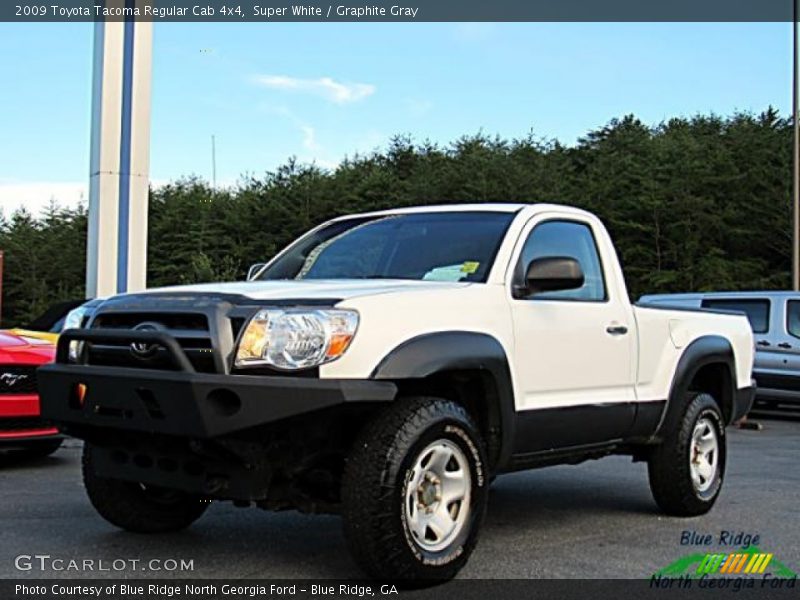 Super White / Graphite Gray 2009 Toyota Tacoma Regular Cab 4x4