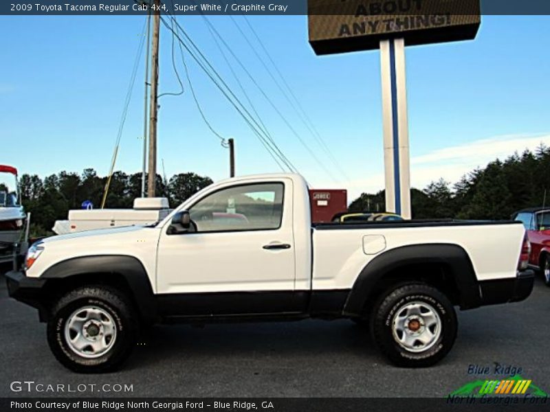 Super White / Graphite Gray 2009 Toyota Tacoma Regular Cab 4x4
