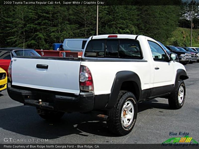 Super White / Graphite Gray 2009 Toyota Tacoma Regular Cab 4x4