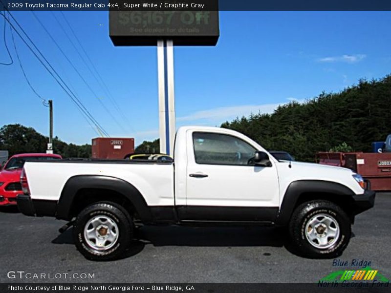 Super White / Graphite Gray 2009 Toyota Tacoma Regular Cab 4x4