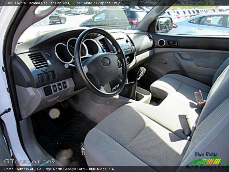 Super White / Graphite Gray 2009 Toyota Tacoma Regular Cab 4x4