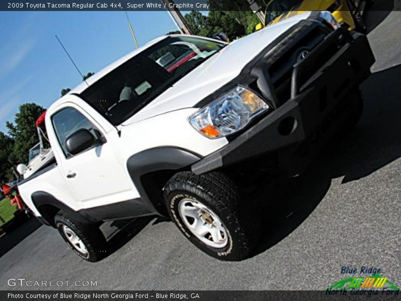 Super White / Graphite Gray 2009 Toyota Tacoma Regular Cab 4x4