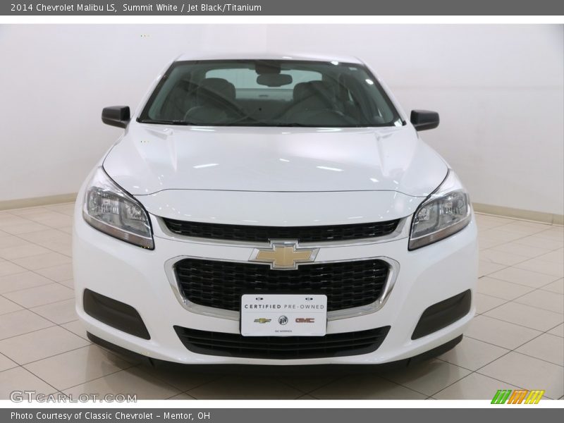 Summit White / Jet Black/Titanium 2014 Chevrolet Malibu LS