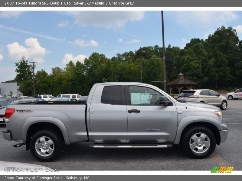 Silver Sky Metallic / Graphite Gray 2007 Toyota Tundra SR5 Double Cab