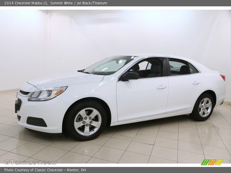 Summit White / Jet Black/Titanium 2014 Chevrolet Malibu LS
