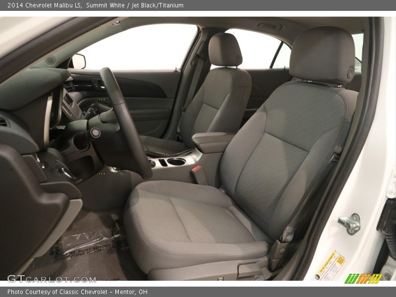 Summit White / Jet Black/Titanium 2014 Chevrolet Malibu LS