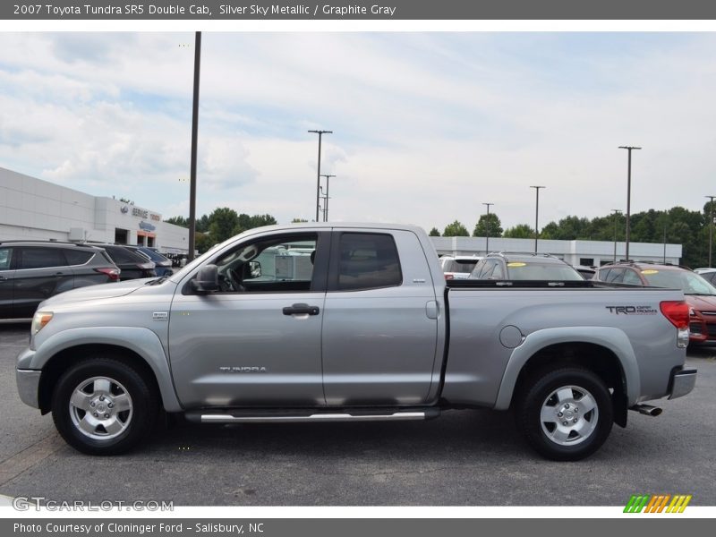Silver Sky Metallic / Graphite Gray 2007 Toyota Tundra SR5 Double Cab