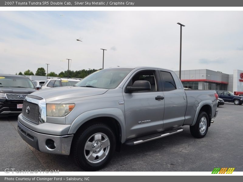 Silver Sky Metallic / Graphite Gray 2007 Toyota Tundra SR5 Double Cab