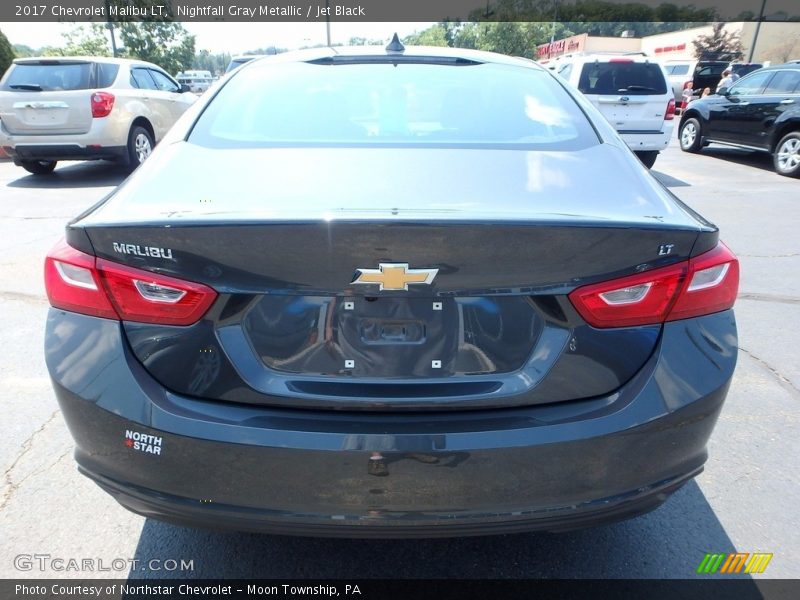 Nightfall Gray Metallic / Jet Black 2017 Chevrolet Malibu LT