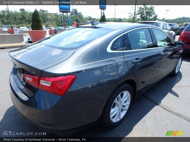Nightfall Gray Metallic / Jet Black 2017 Chevrolet Malibu LT