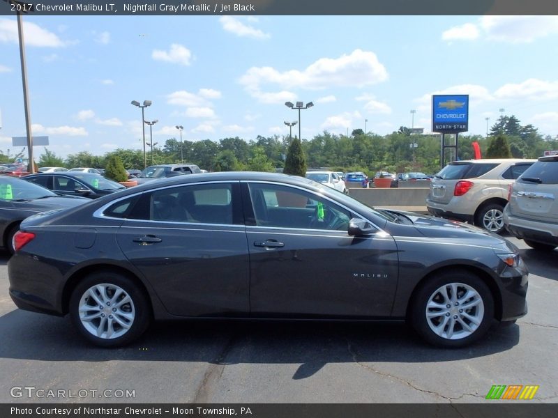 Nightfall Gray Metallic / Jet Black 2017 Chevrolet Malibu LT
