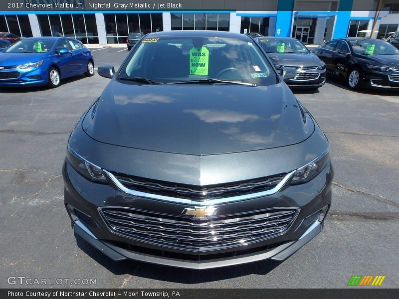 Nightfall Gray Metallic / Jet Black 2017 Chevrolet Malibu LT