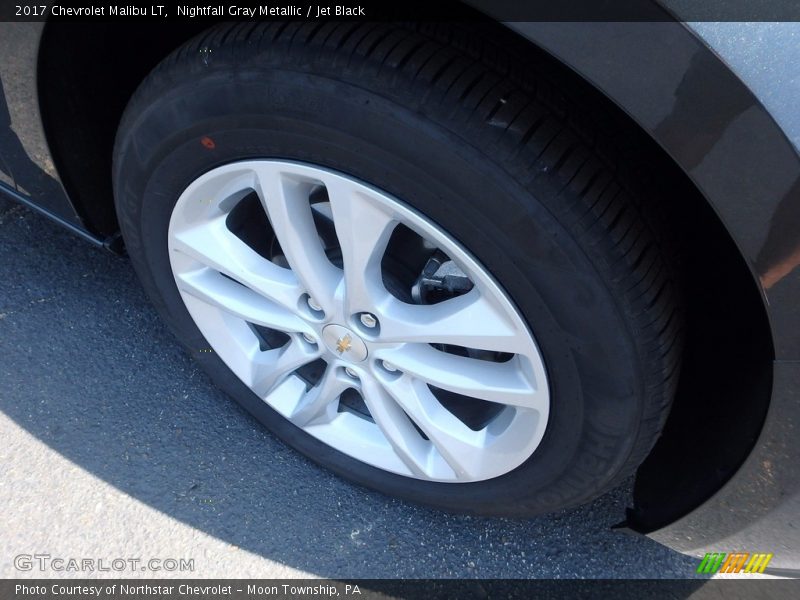 Nightfall Gray Metallic / Jet Black 2017 Chevrolet Malibu LT