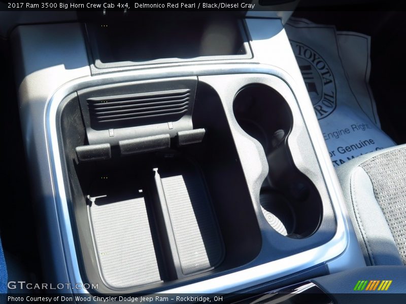 Delmonico Red Pearl / Black/Diesel Gray 2017 Ram 3500 Big Horn Crew Cab 4x4