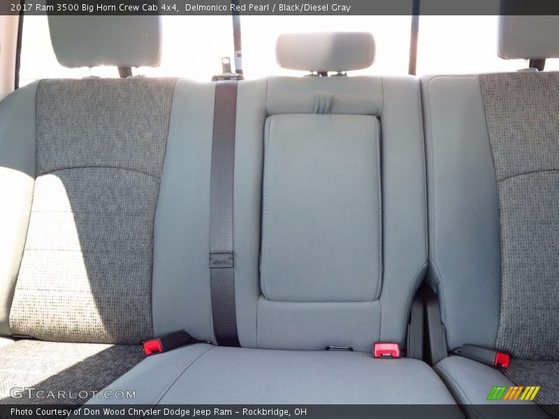 Delmonico Red Pearl / Black/Diesel Gray 2017 Ram 3500 Big Horn Crew Cab 4x4