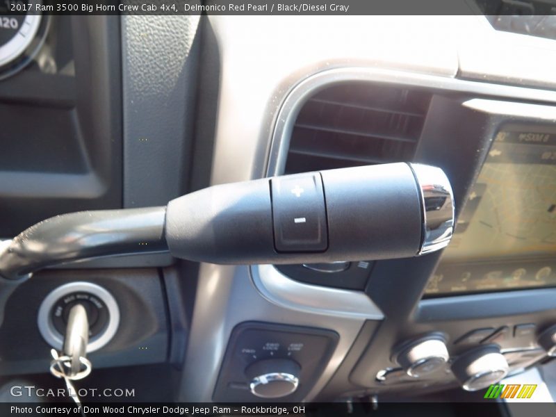 Delmonico Red Pearl / Black/Diesel Gray 2017 Ram 3500 Big Horn Crew Cab 4x4