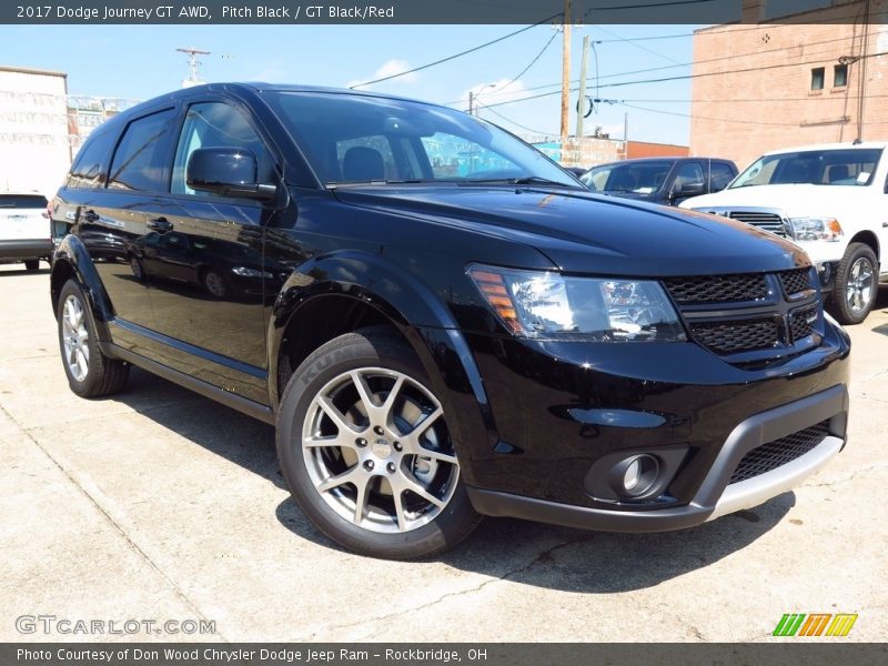 Pitch Black / GT Black/Red 2017 Dodge Journey GT AWD