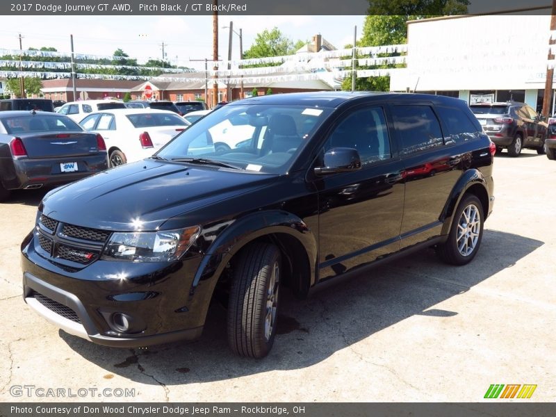 Pitch Black / GT Black/Red 2017 Dodge Journey GT AWD