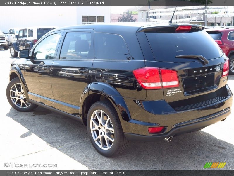 Pitch Black / GT Black/Red 2017 Dodge Journey GT AWD