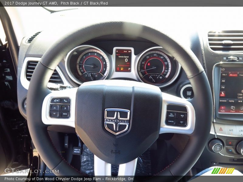 Pitch Black / GT Black/Red 2017 Dodge Journey GT AWD