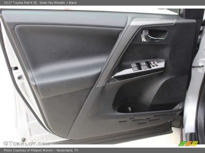 Silver Sky Metallic / Black 2017 Toyota RAV4 SE