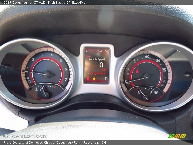 Pitch Black / GT Black/Red 2017 Dodge Journey GT AWD