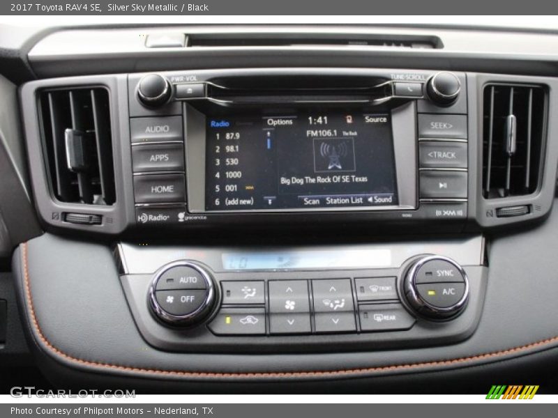 Silver Sky Metallic / Black 2017 Toyota RAV4 SE