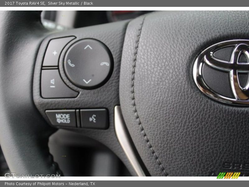 Silver Sky Metallic / Black 2017 Toyota RAV4 SE