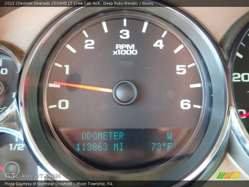 Deep Ruby Metallic / Ebony 2013 Chevrolet Silverado 2500HD LT Crew Cab 4x4