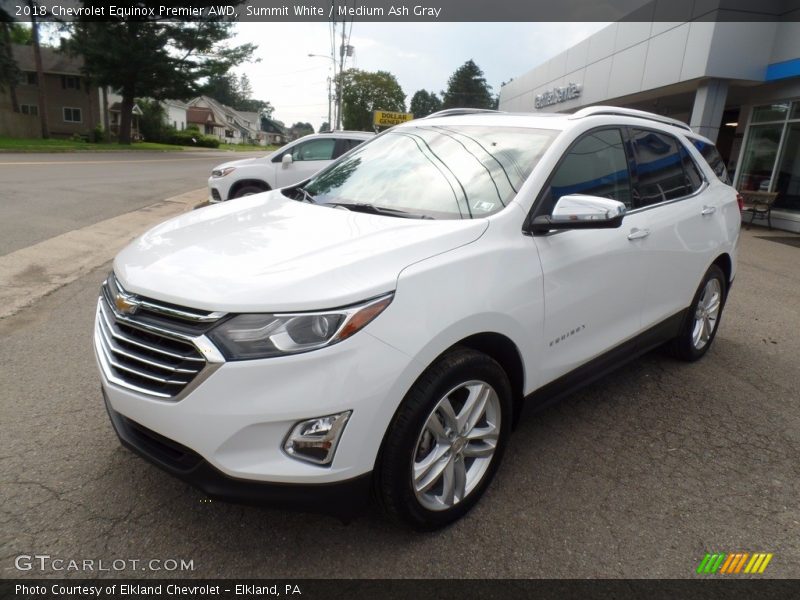 Summit White / Medium Ash Gray 2018 Chevrolet Equinox Premier AWD