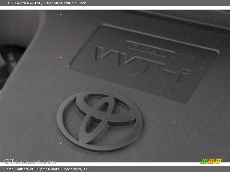 Silver Sky Metallic / Black 2017 Toyota RAV4 SE