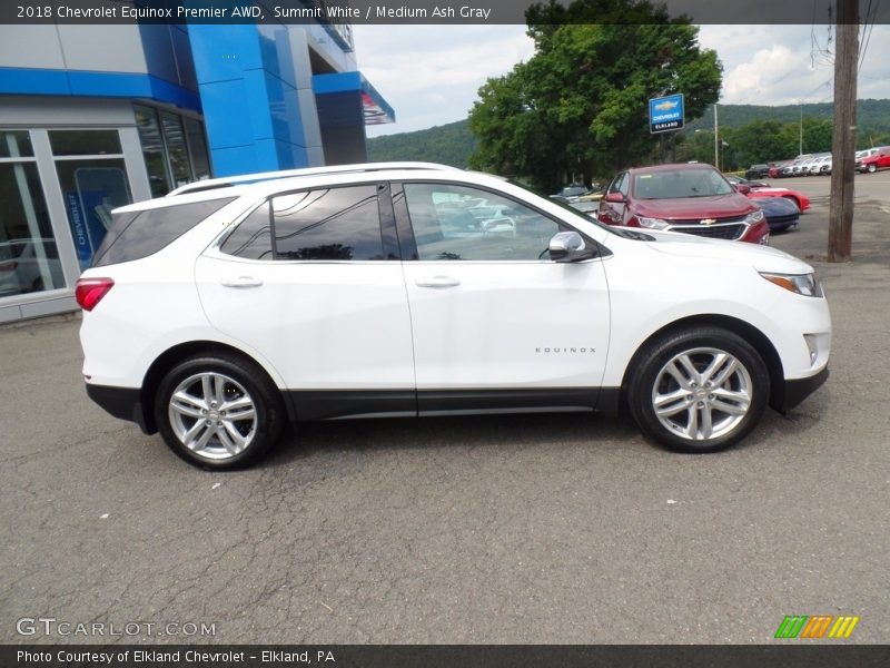 Summit White / Medium Ash Gray 2018 Chevrolet Equinox Premier AWD