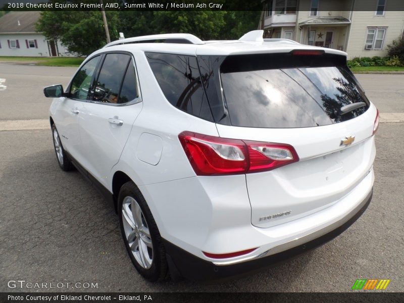 Summit White / Medium Ash Gray 2018 Chevrolet Equinox Premier AWD