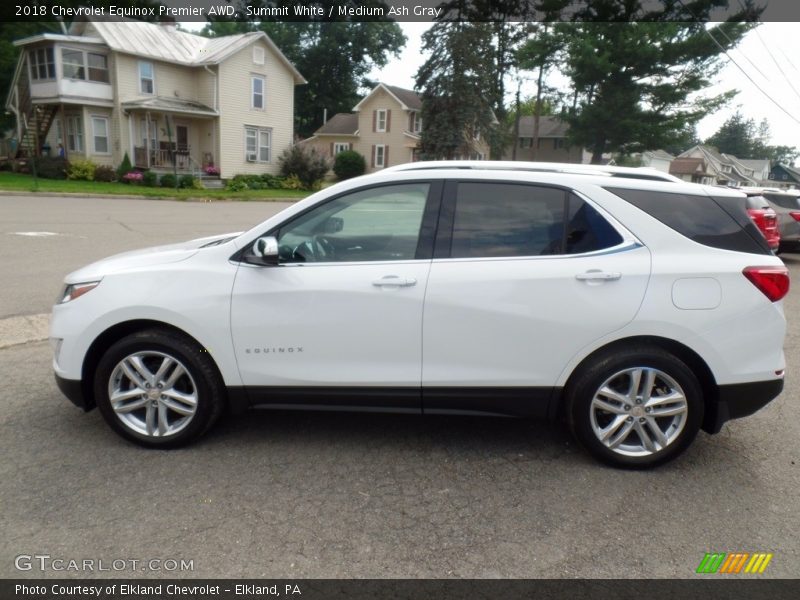 Summit White / Medium Ash Gray 2018 Chevrolet Equinox Premier AWD