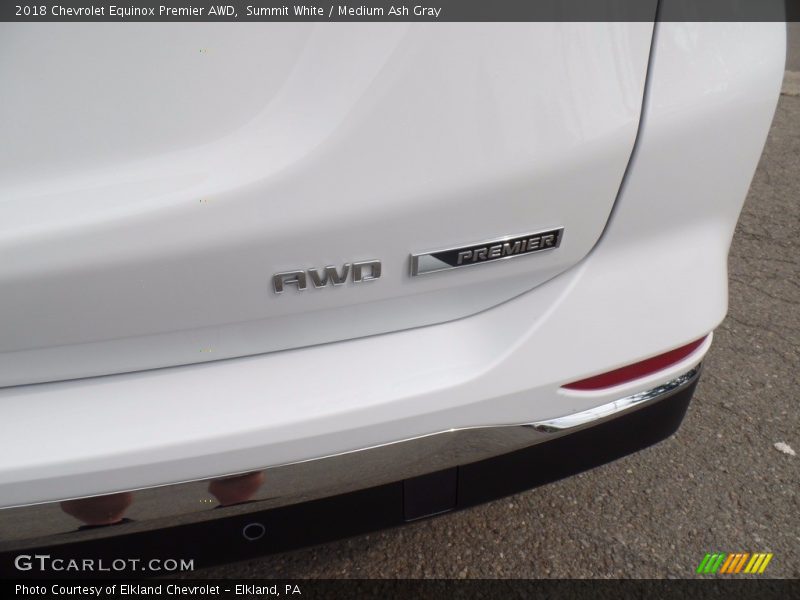 Summit White / Medium Ash Gray 2018 Chevrolet Equinox Premier AWD