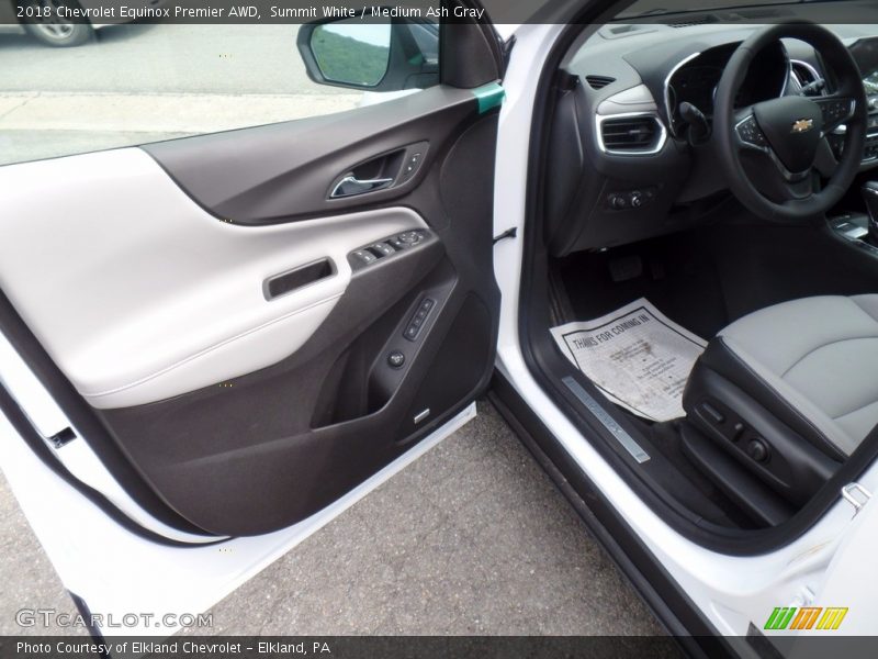 Summit White / Medium Ash Gray 2018 Chevrolet Equinox Premier AWD