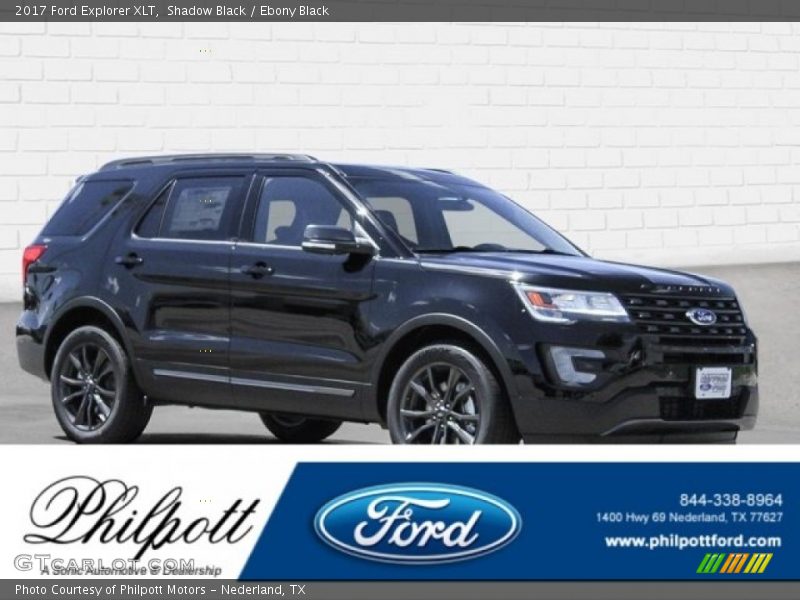 Shadow Black / Ebony Black 2017 Ford Explorer XLT