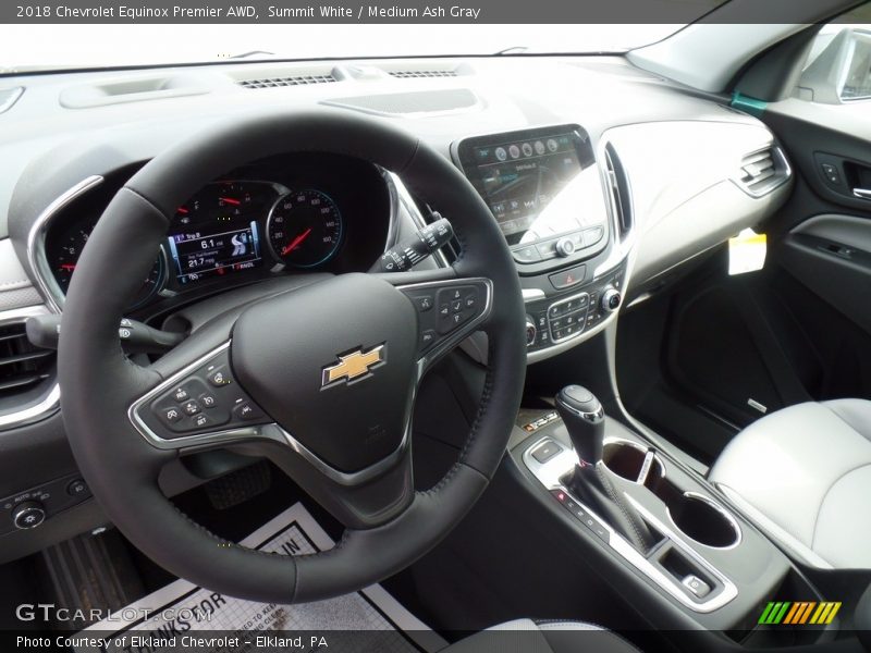 Summit White / Medium Ash Gray 2018 Chevrolet Equinox Premier AWD