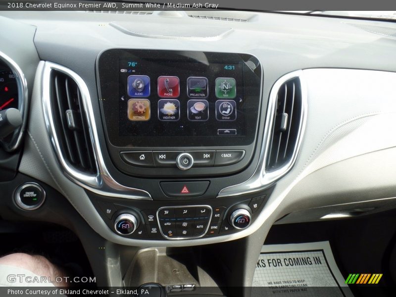 Summit White / Medium Ash Gray 2018 Chevrolet Equinox Premier AWD