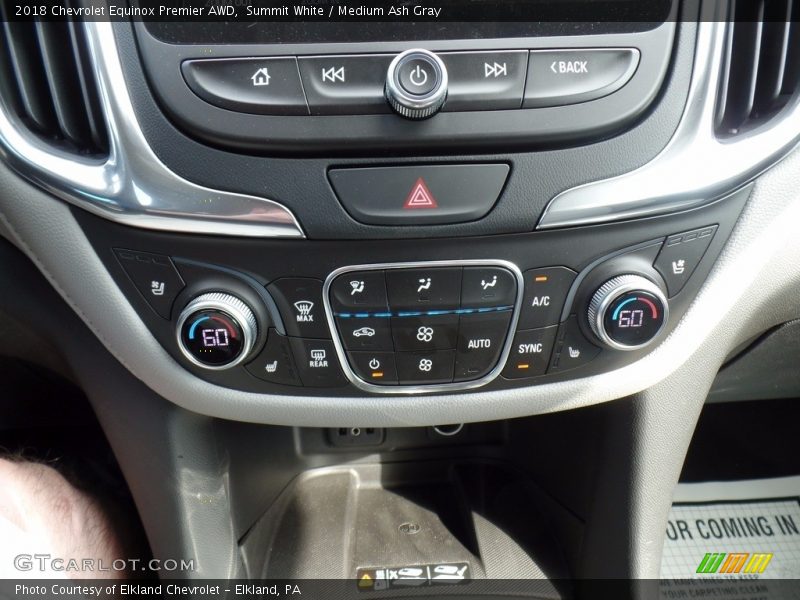 Summit White / Medium Ash Gray 2018 Chevrolet Equinox Premier AWD