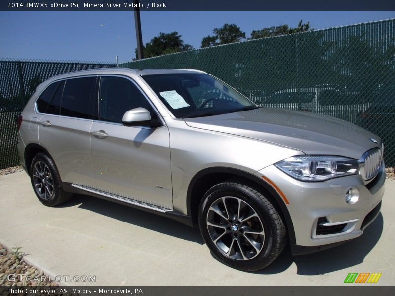 Mineral Silver Metallic / Black 2014 BMW X5 xDrive35i