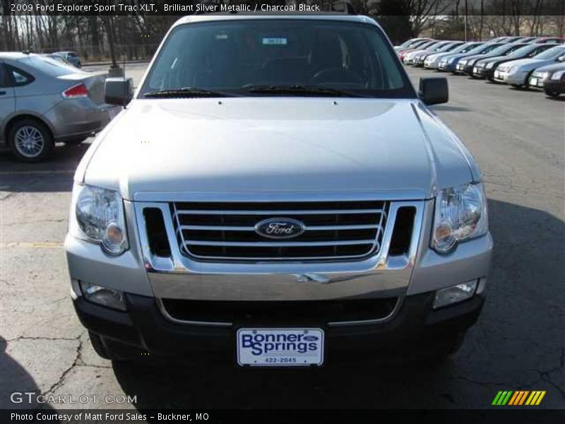 Brilliant Silver Metallic / Charcoal Black 2009 Ford Explorer Sport Trac XLT