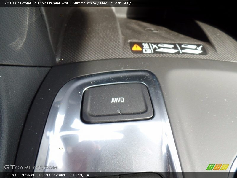Summit White / Medium Ash Gray 2018 Chevrolet Equinox Premier AWD