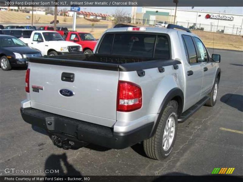 Brilliant Silver Metallic / Charcoal Black 2009 Ford Explorer Sport Trac XLT