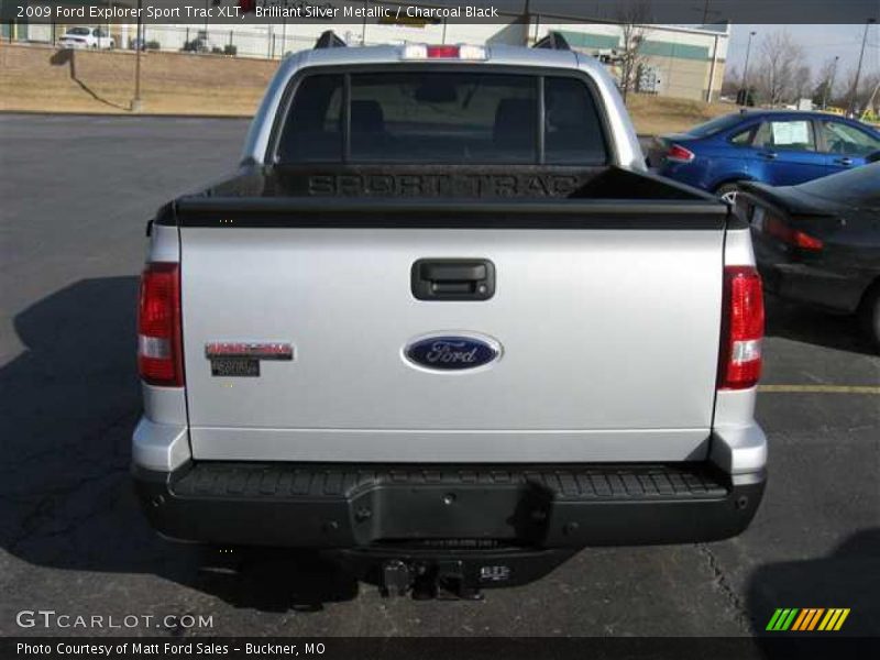 Brilliant Silver Metallic / Charcoal Black 2009 Ford Explorer Sport Trac XLT