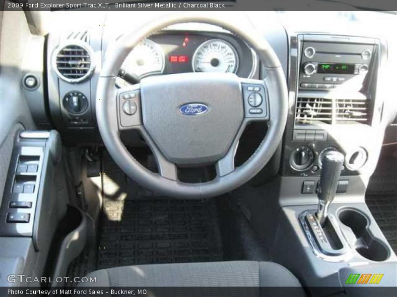 Brilliant Silver Metallic / Charcoal Black 2009 Ford Explorer Sport Trac XLT